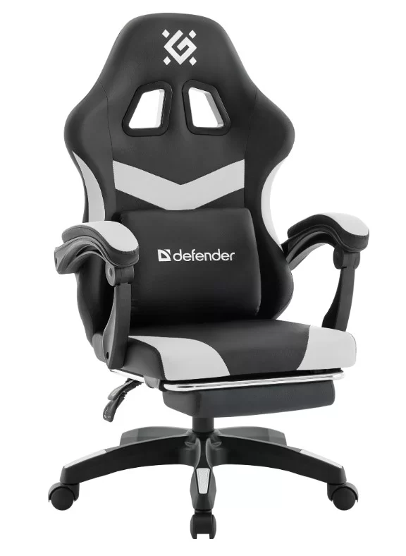 Игровое кресло Defender Runa PRO чёрный/белый-0