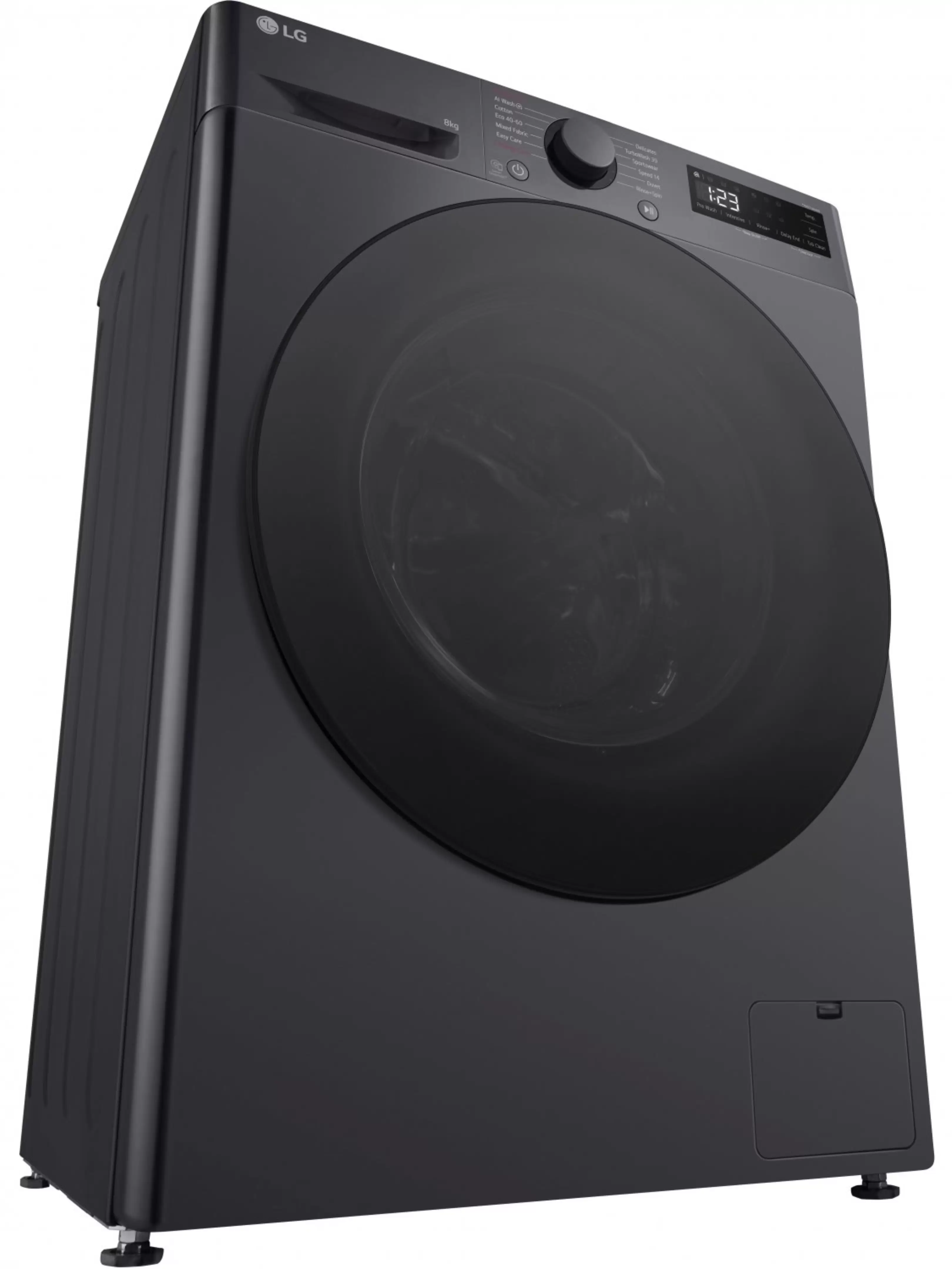 Стиральная машина LG F2WR508S2M (47.5см / 8кг / 1200об / пар / добавление белья / AI DD ™ / Smart Diagnosis / Inverter Direct Drive / A+++ / Чёрная)-12