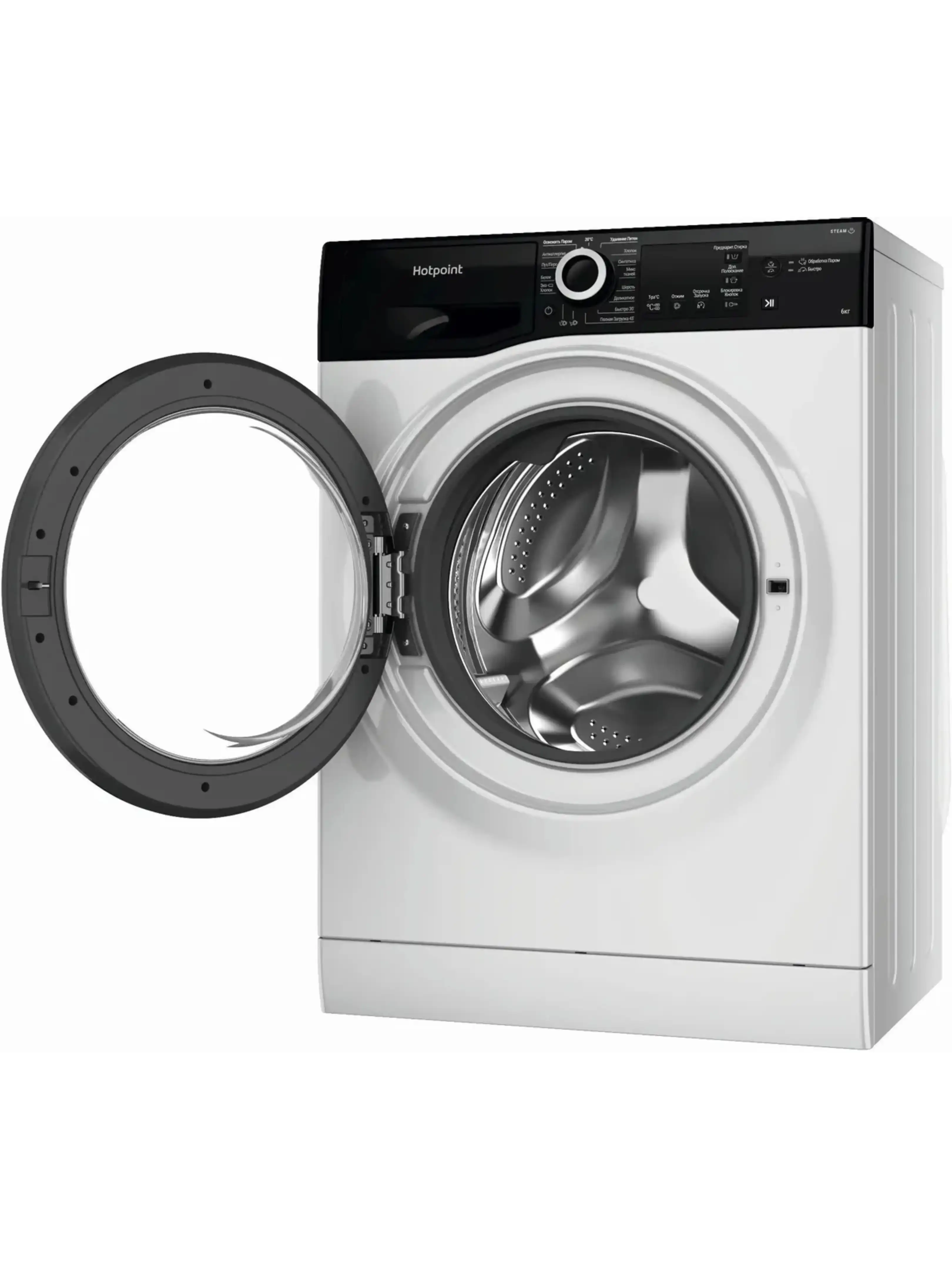 Стиральная машина Hotpoint NSB 6015 ZK V RU (42,5см / 6кг / 1000об / пар / A)-3