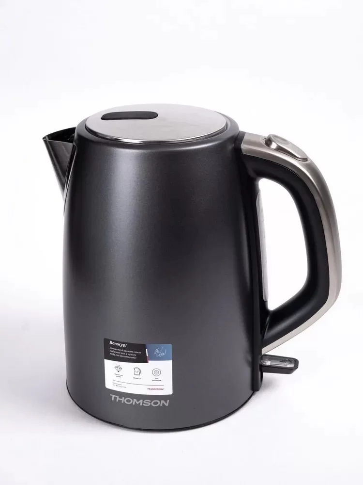 Чайник Thomson K30E-4002 (2200Вт / 1,7л / металл / чёрный)-1
