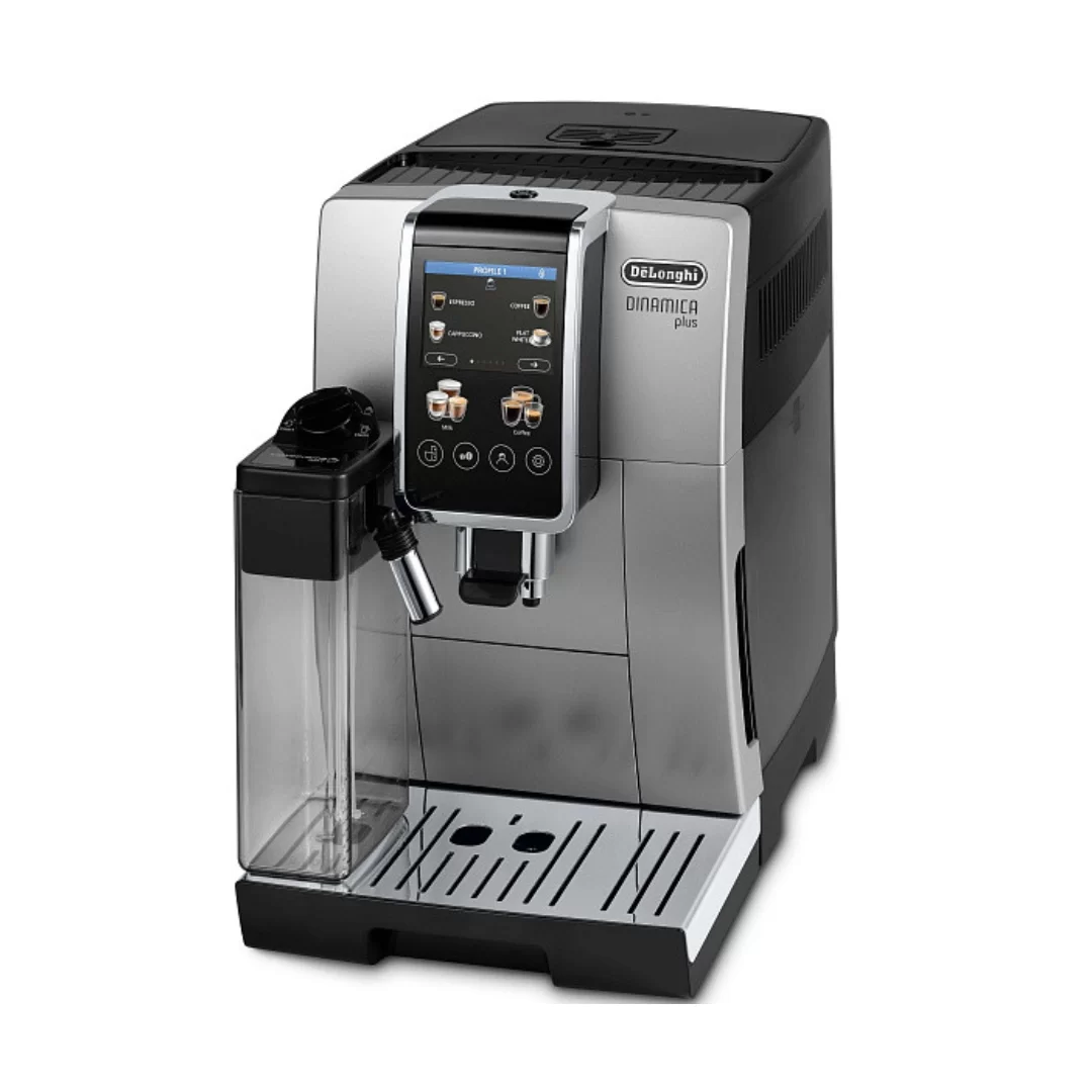 Кофемашина DeLonghi Dinamica Plus ECAM380.85.SB (кофе зерновой, молотый/ 1450 Вт/ 1.8 л/ автоматический капучинатор/ 12 напитков)-0