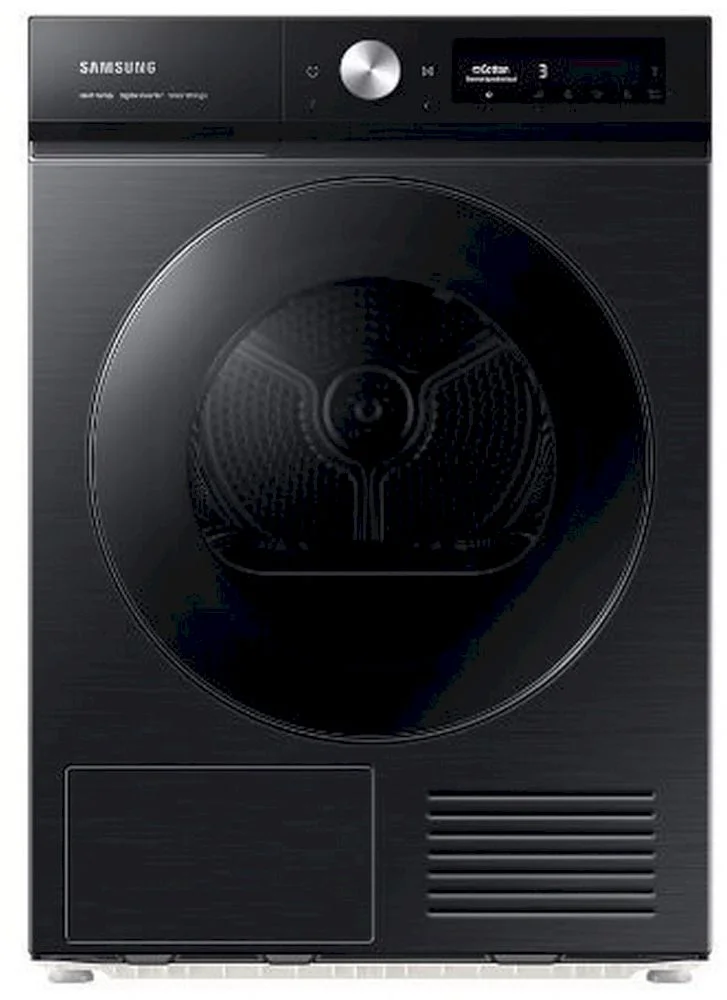 Сушильная машина с тепловым насосом Samsung DV90BB7445GB/S7 (BESPOKE AI / 65см / 9кг / SuperSpeed / AI Dry™ / Hygiene Care / Wi-Fi / А+++ / Чёрная)-0