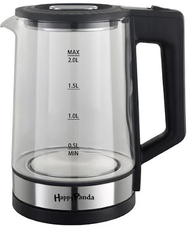 Чайник Happy Panda HP-2700BK (1800 Вт / 2 л / стекло/ черный)-0