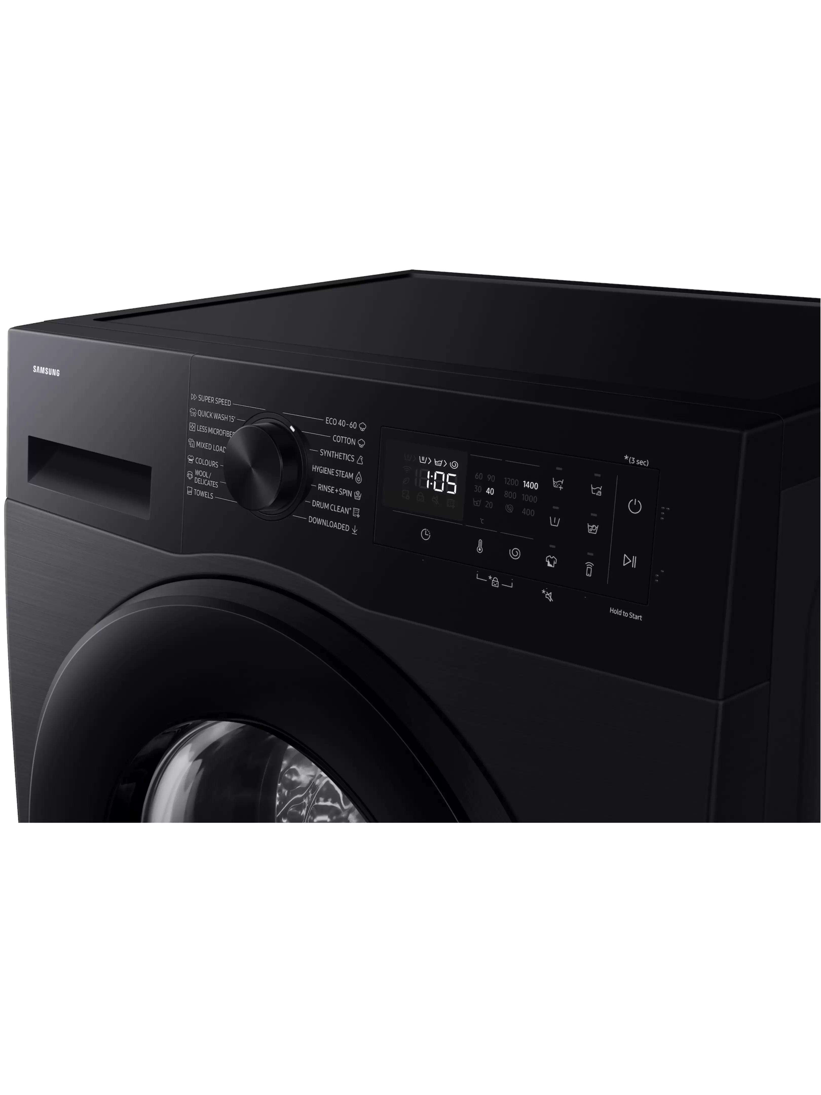 Стиральная машина Samsung WW90DG5G34AB (48см / 9кг / 1400об / пар / Wi-Fi / мотор - Digital Inverter / A+++ / Черный)-4