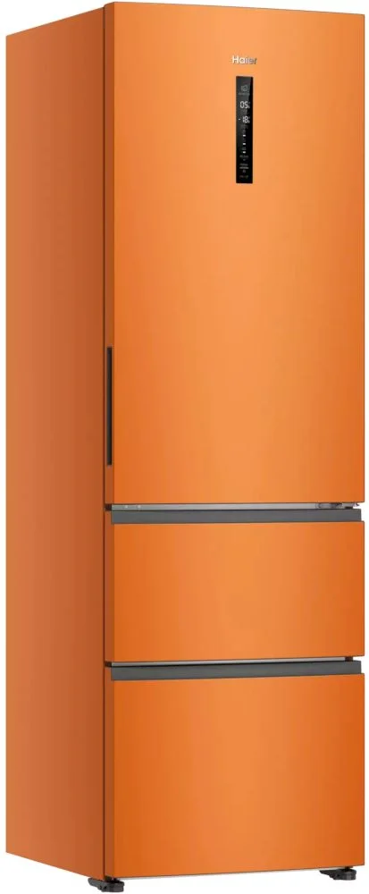 Холодильник многодверный Haier A4F637COMVU1 (Объем - 360 л / Высота - 190 см / A+ / Оранжевый / Wi-Fi (Evo) / No Frost)-0