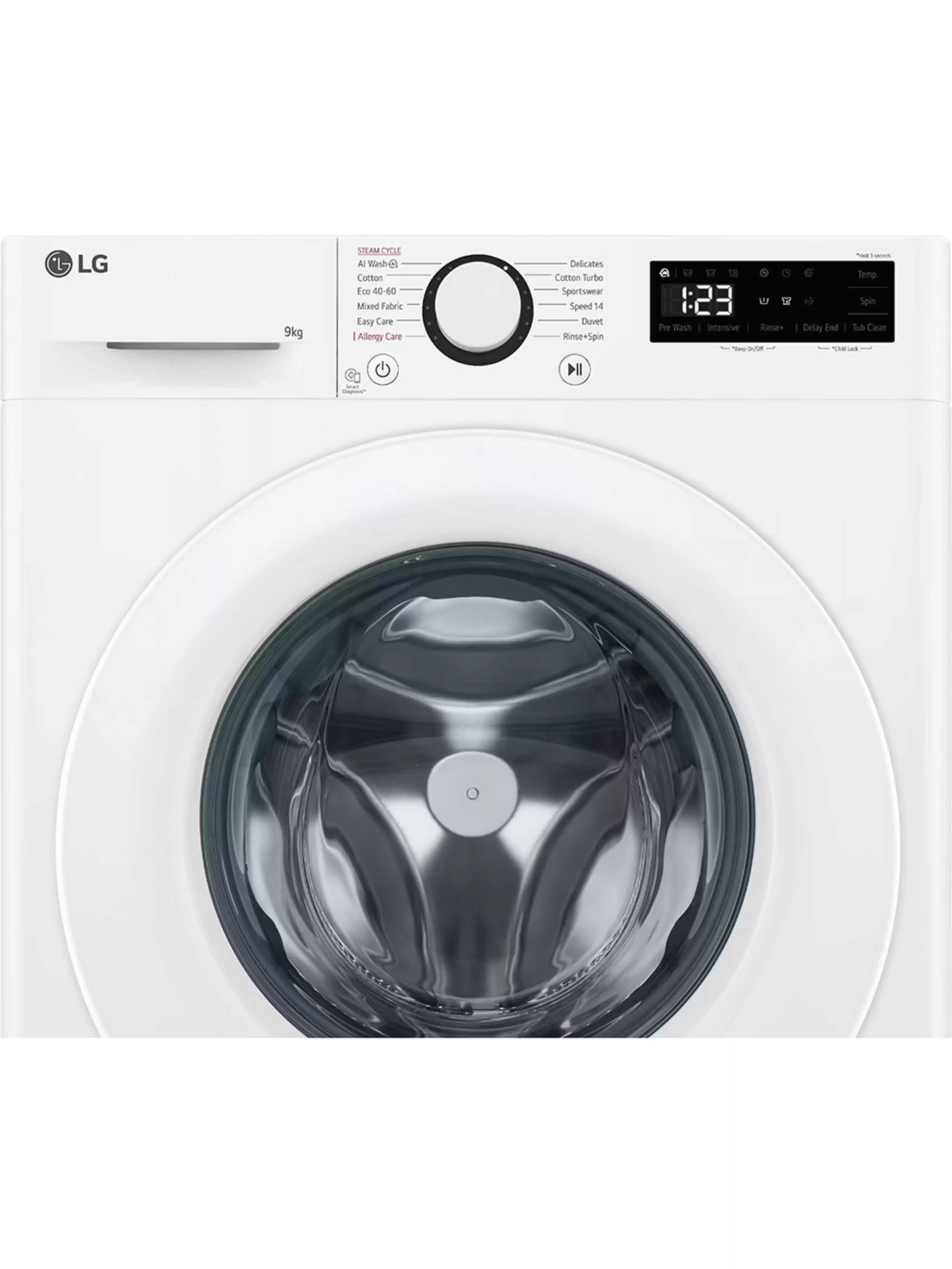 Стиральная машина LG F4WR509SWW (56,5см / 9кг / 1400об / пар / AI DD / Steam / Smart Diagnosis / Inverter Direct Drive / A+++)-5