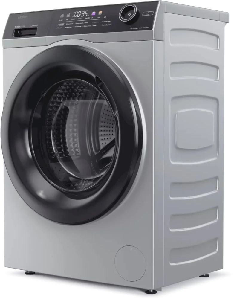 Стиральная машина Haier HW70-BP12269S (46 см / 7кг / 1200об / пар / i-Time / Smart Dual Spray / Invertor / A+++ / Серебро)-1
