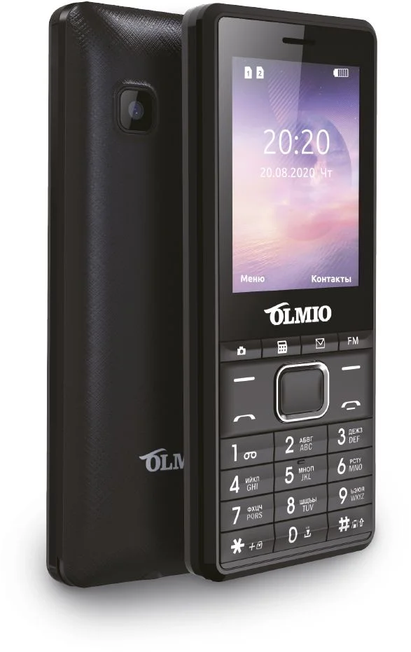 Телефон мобильный Olmio A25, чёрный-0