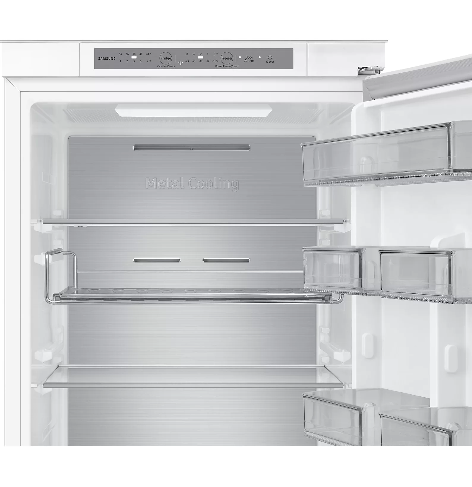 Холодильник встраиваемый Samsung BRB80F26CES0 (Объем - 267л /Высота - 177.5см/Слайд. крепл. фасадов/ Metal Cooling/ Mono Cooling / Wi-Fi / NoFrost)-5