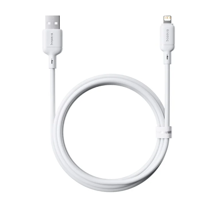 Кабель Baseus Silky Series Lightning - USB, 1м, Белый-0