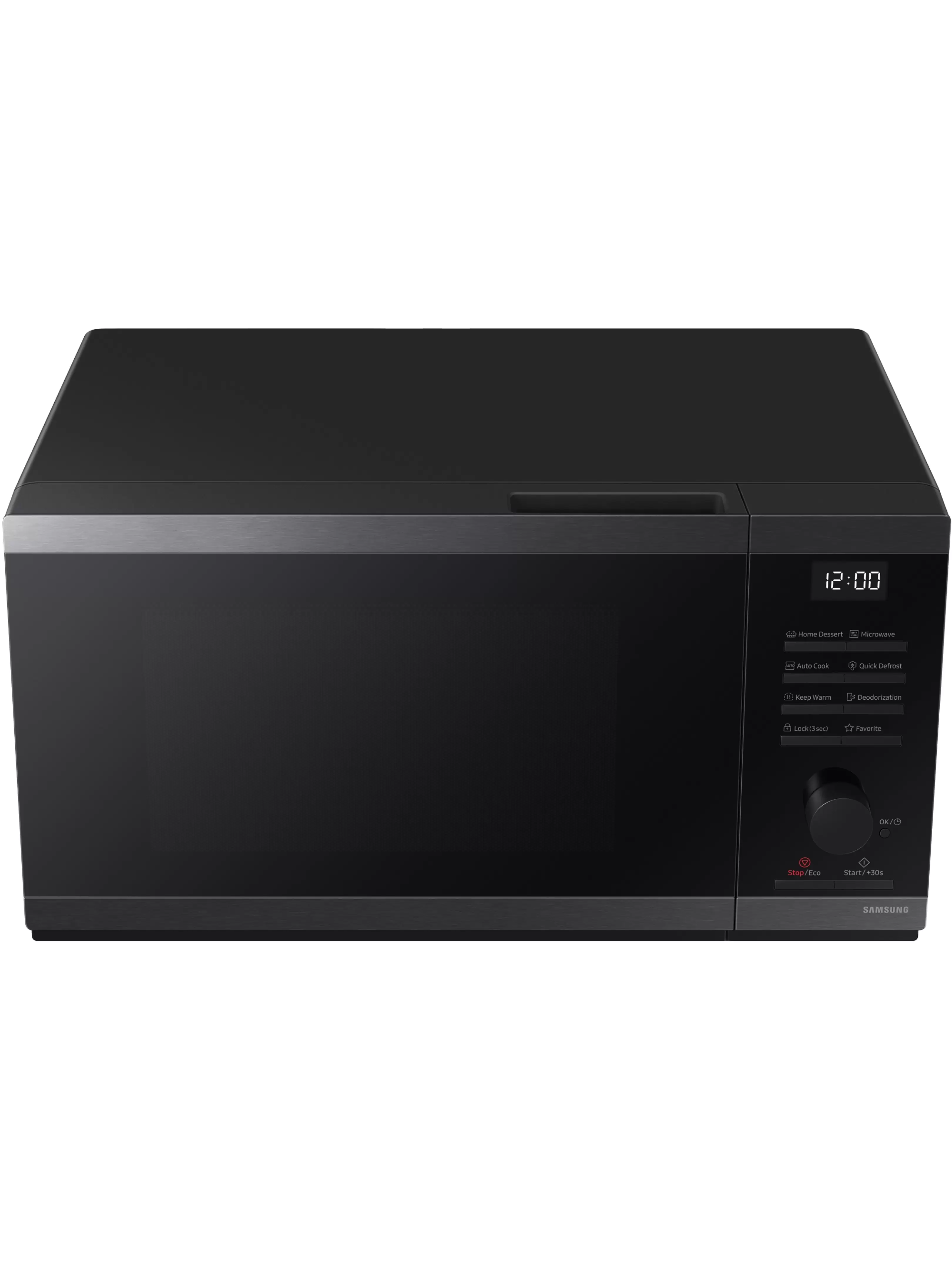Микроволновая печь Samsung MS23DG4504GGE2 (23 л, 800 Вт, переключатели поворотный механизм, кнопки, дисплей, черный)-3