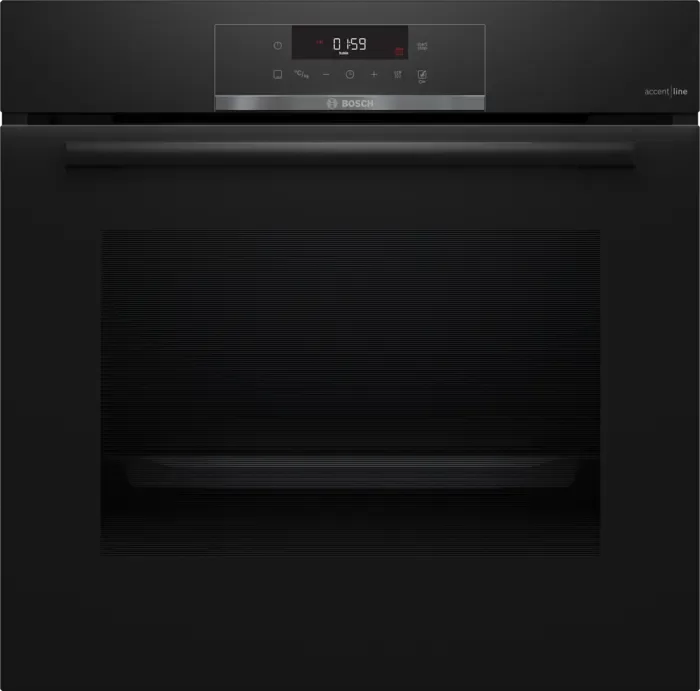 Духовой шкаф Bosch HBA471BB0S (Serie4 / 71 л / до 275 °C / Чёрное стекло / Гриль / Съемные направляющие / Пиролиз / TouchControl / A)-0