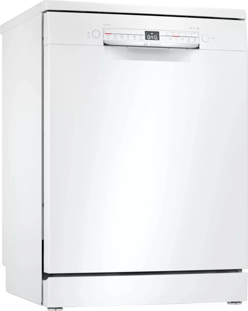 Машина посудомоечная отдельностоящая 60 см Bosch SMS2HTW54E (Serie2 / 12 комплектов / 2 полки / Расход воды - 9,5 л / ExtraDry / Home Connect)-0