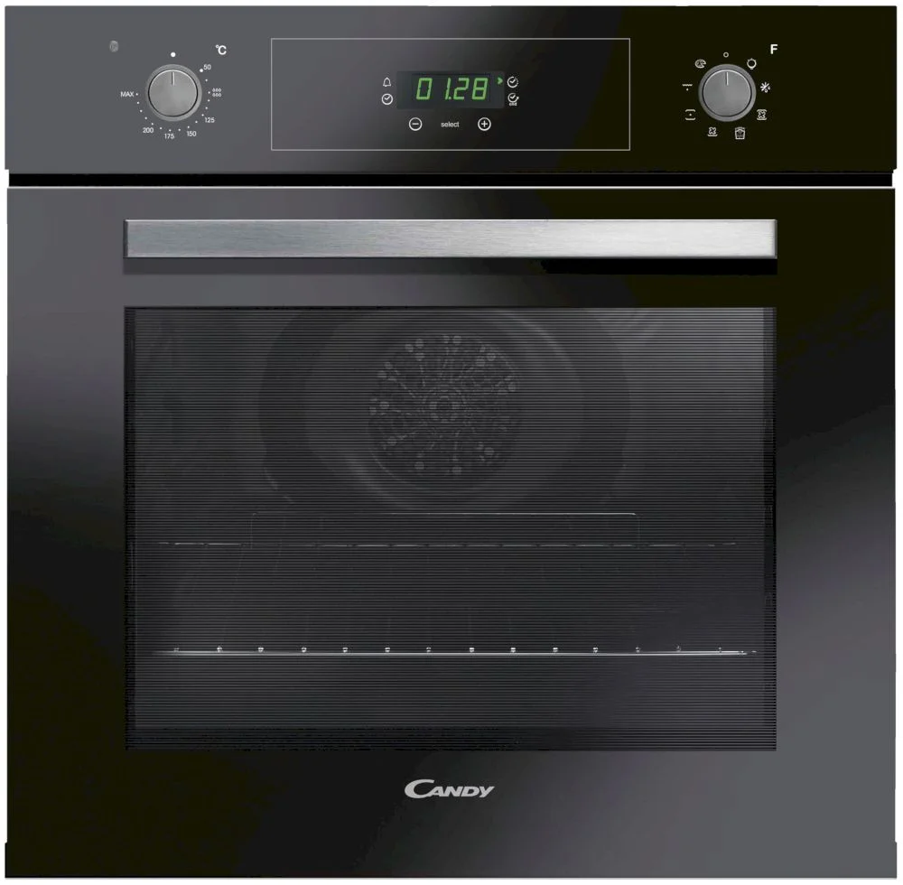 Духовой шкаф Candy FCP605NXL/E (Timeless / 65 л / до 250 °C / Чёрный, стекло / Aquactiva / Гриль / Рельефные направляющие / A+)-2
