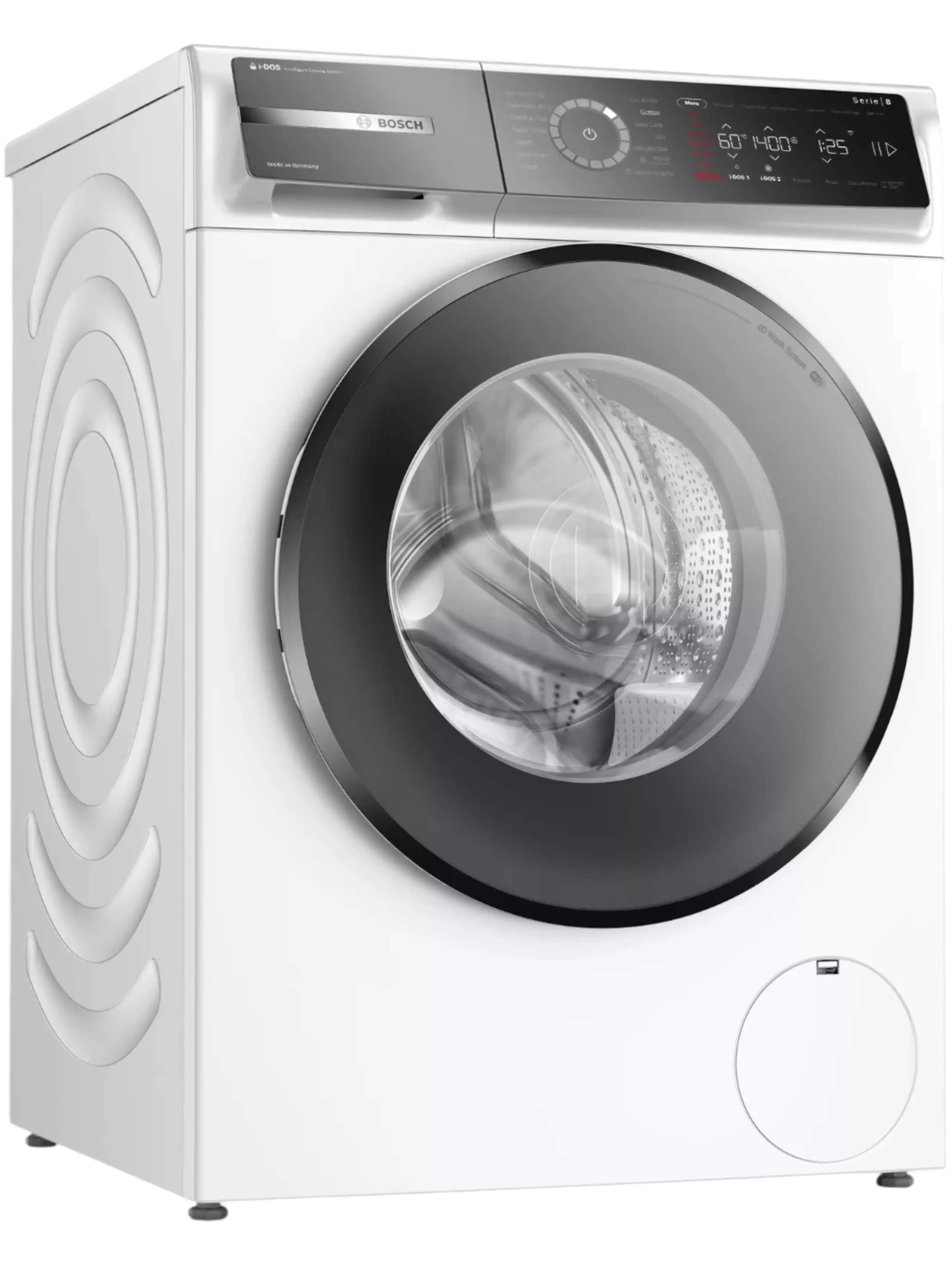 Стиральная машина Bosch WGB254A0SN (Serie8 / 59-64,8см / 10кг / 1400об / пар / i-DOS / SpeedPerfect / ActiveWater Plus / Home Connect / A+++)-1