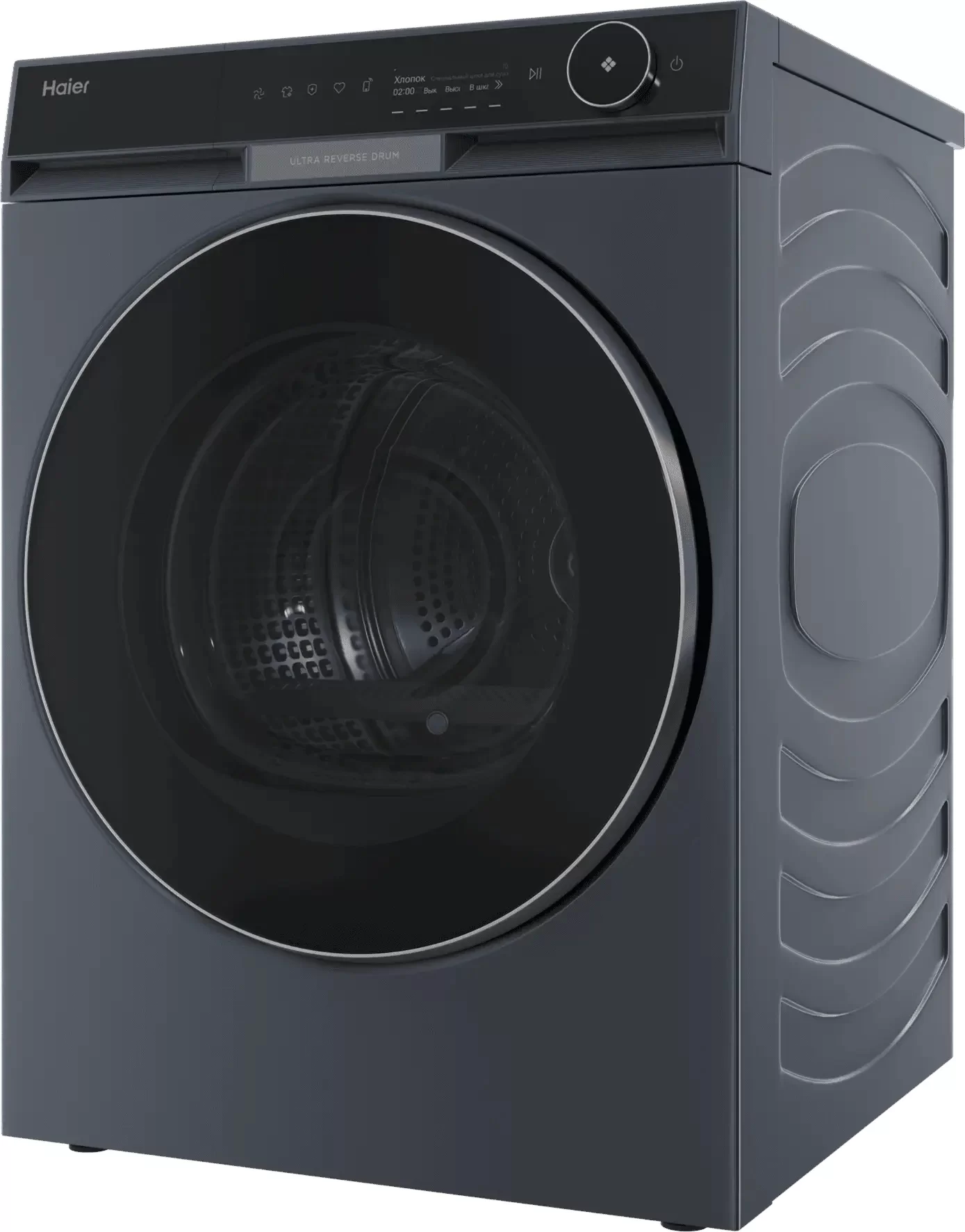 Сушильная машина с тепловым насосом Haier HD100-A3397SU1 (X11 / 71см / 10 кг / I-Refresh Pro / i-Time / Wi-Fi / A+++ / Серый)-0