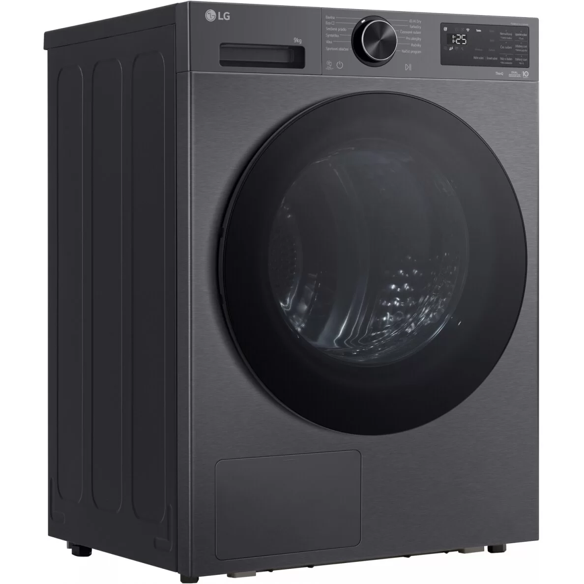 Сушильная машина с тепловым насосом LG RHX5009TBB (66см / 9кг / A+++ / Dual Inverter / Wi-Fi / AI Dry/ Чёрная)-0