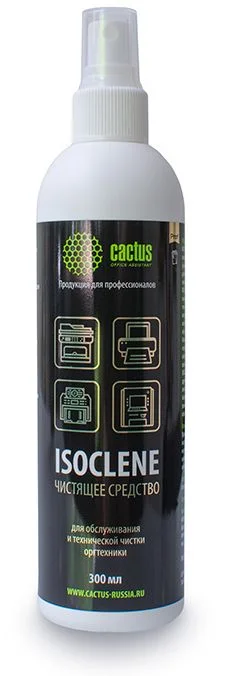 Спирт изопропиловый Cactus CS-ISOCLENE300 для очистки техники 300мл-0