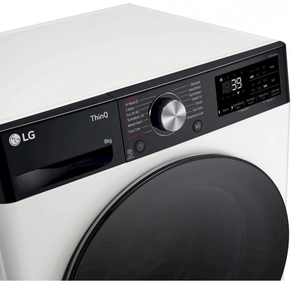 Стиральная машина LG F2WR708S2H (47.5см / 8кг / 1200об / пар / добавление белья / AI DD ™ / TurboWash™ 360˚ / Wi-Fi / Inverter Direct Drive / A+++)-7