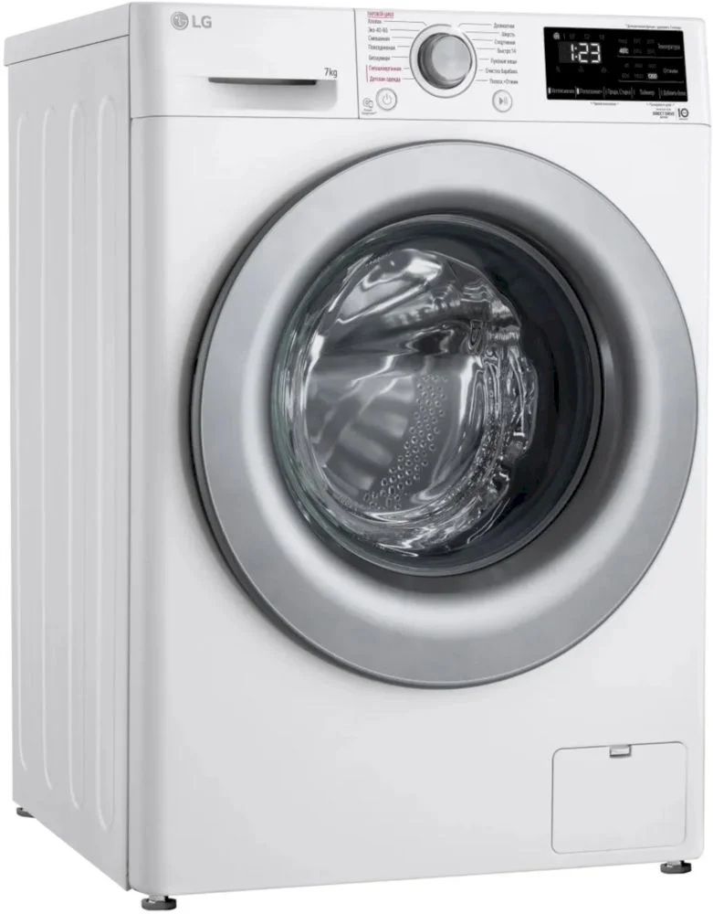 Стиральная машина LG F2V3HS4W (47,5см / 7кг / 1200об / пар / Tub Clean / Inverter Direct Drive / A)-1