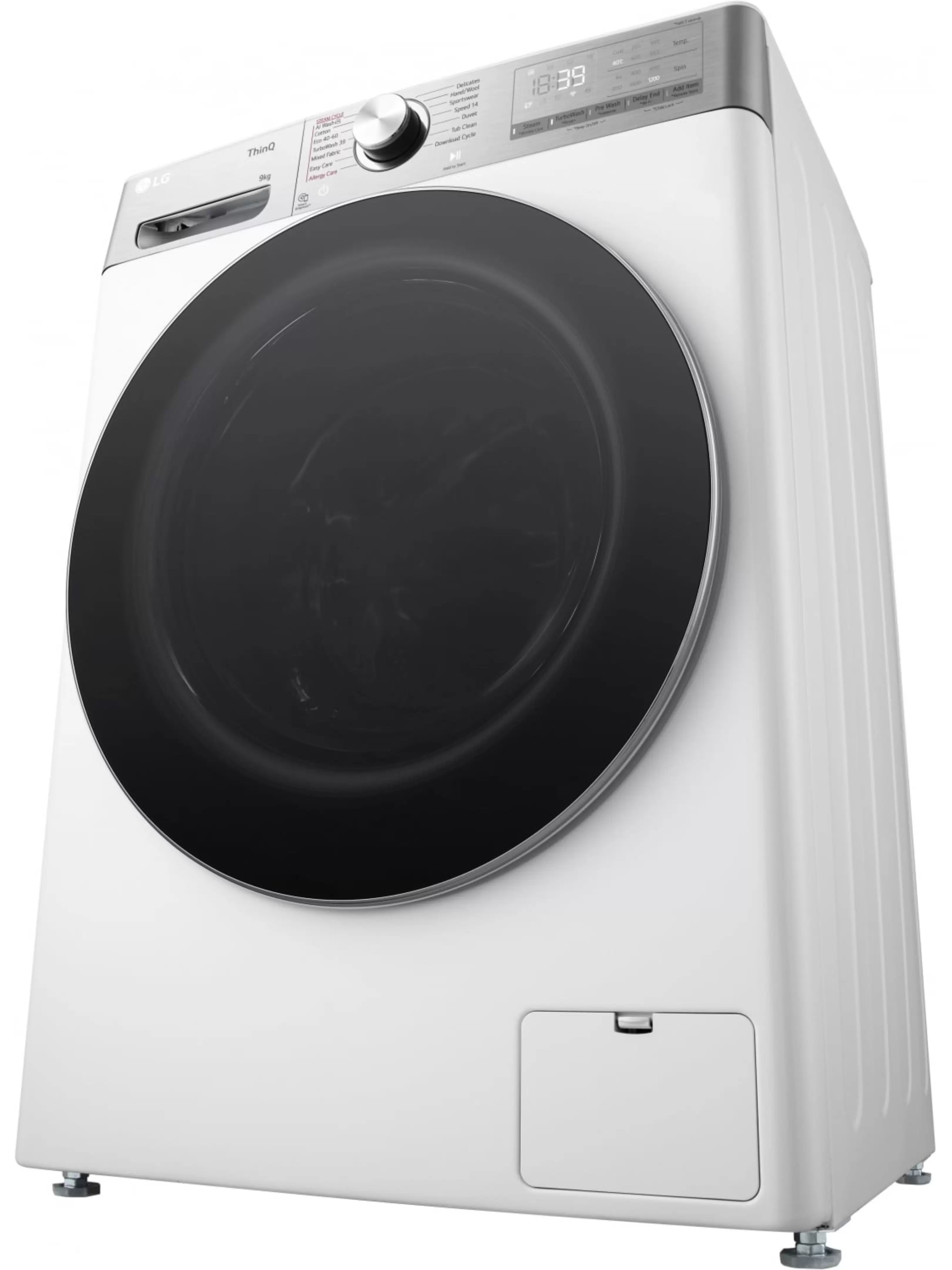 Стиральная машина LG F2WR909P3W (47.5см / 9кг / 1200об / пар / добавление белья / AI DD ™ / TurboWash™ 360˚ / Wi-Fi / Inverter Direct Drive / A+++)-12