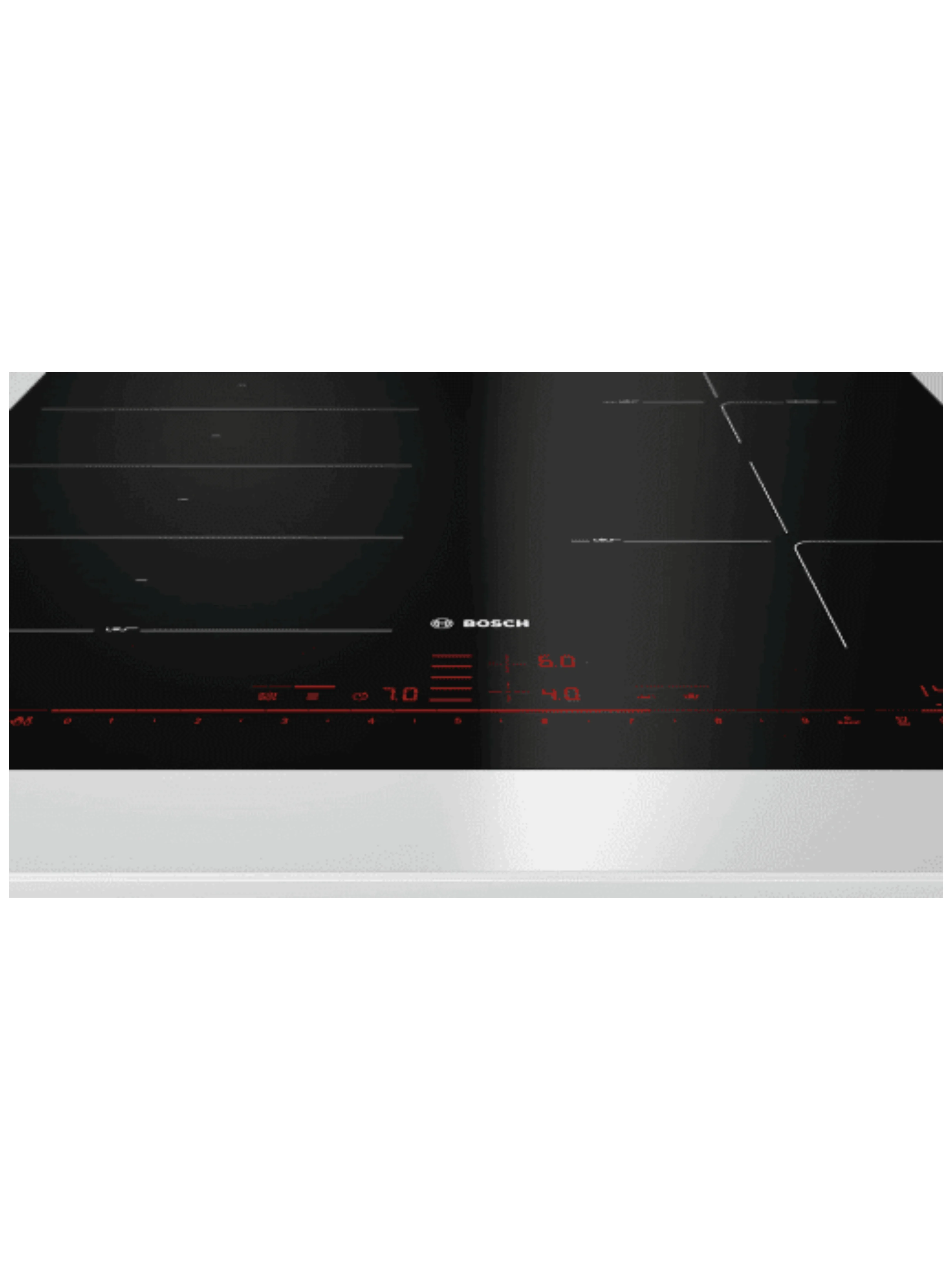 Поверхность индукционная Bosch PXE601DC1E (Serie8/ Чёрная стеклокерамика/ 4 конфорки/QuickStart/PowerBoost/ReStart/PerfectFry Plus/ Таймер / 7,4 кВт)-2