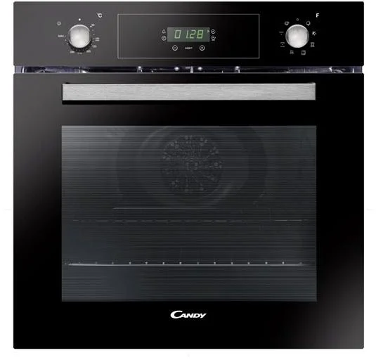 Духовой шкаф Candy FCP615NX/E (Timeless / 70 л / до 245 °C / Чёрный, стекло / Aquactiva / Гриль / Металлические направляющие / A+)-0