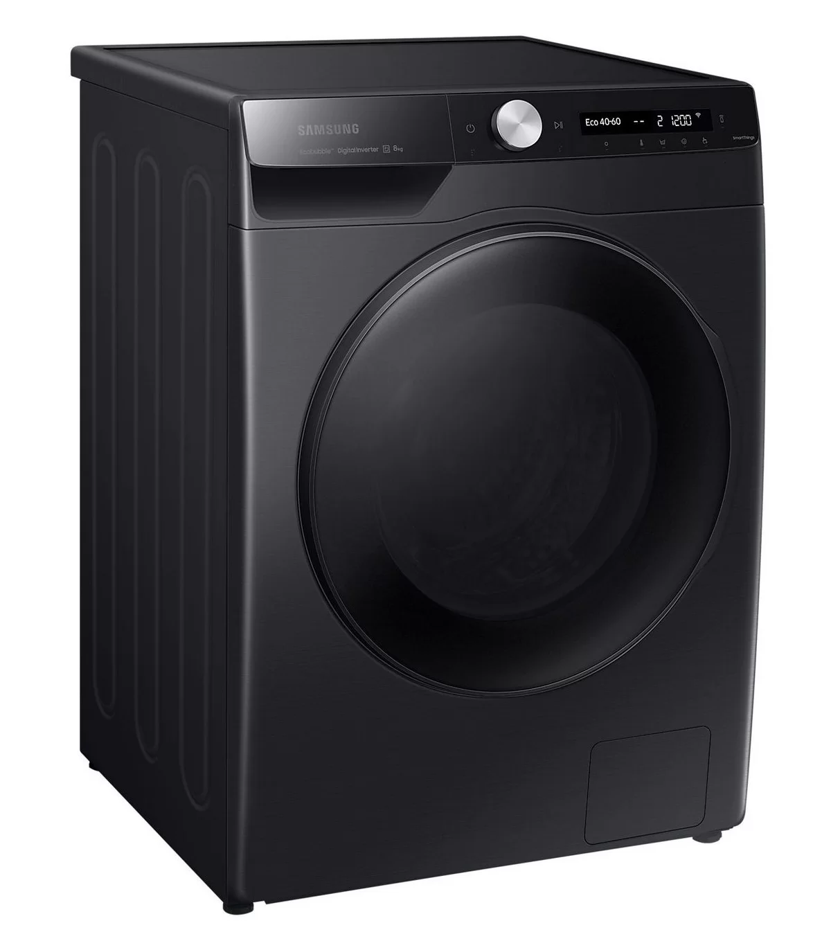 Стиральная машина Samsung WW80AG6L28BBS7 (45см / 8кг / 1200об / пар / EcoBubble™ / AI Control / QuickDrive™ / Wi-Fi / Digital Inverter / Чёрная)-0