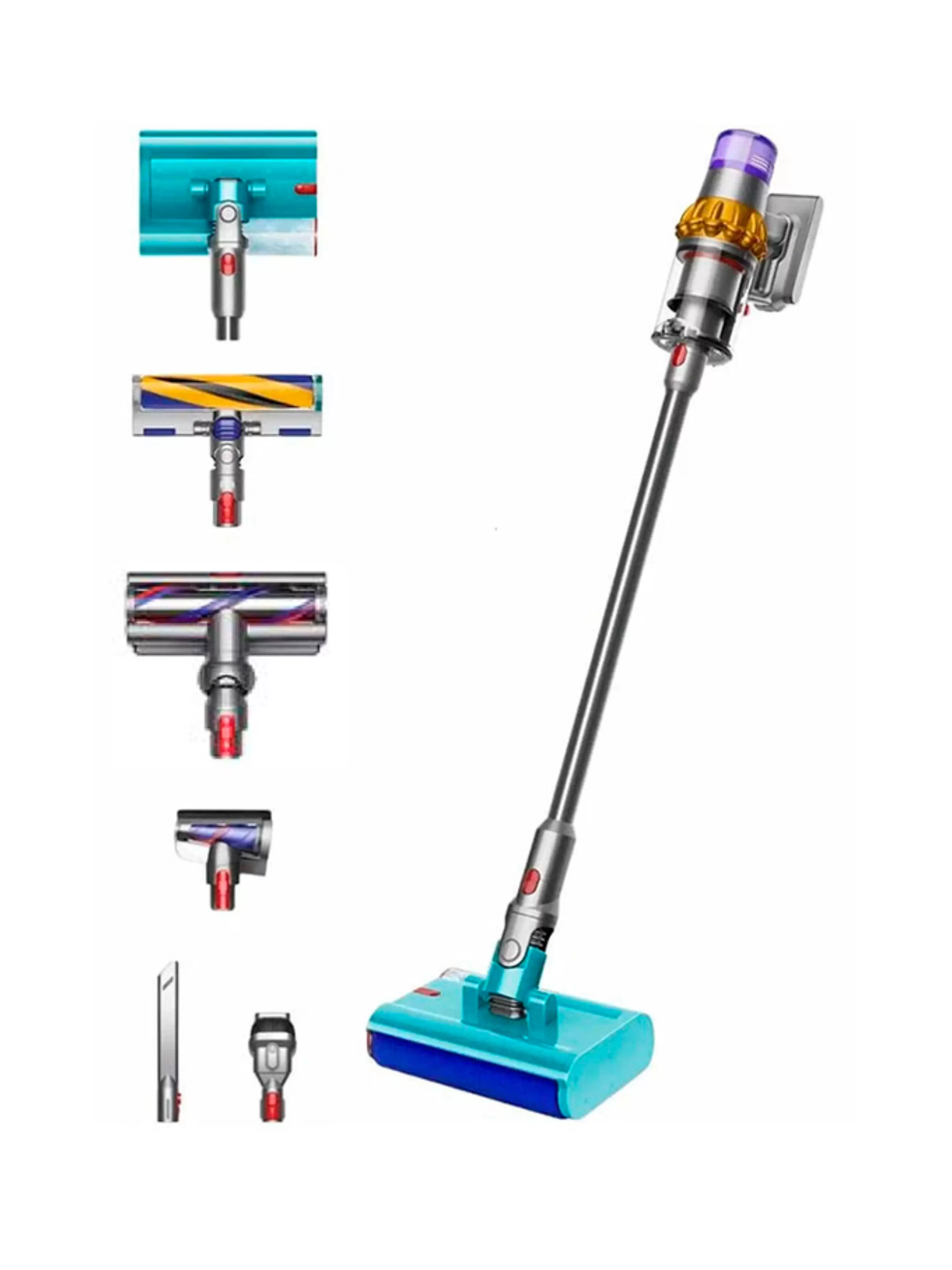 Пылесос Dyson V15s Detect Submarine EU, yellow/nickel (448798-01)-2