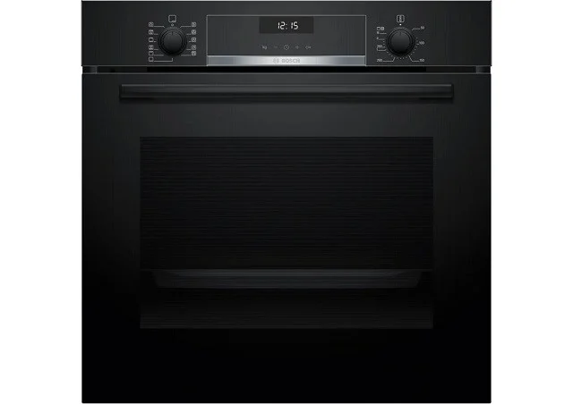Духовой шкаф Bosch HBG537FB4 (Serie6 / 71 л / до 275 °C / чёрное стекло / Гриль / Телескоп. напр. (x1) / EcoClean Direct задняя стенка / SoftClose)-0