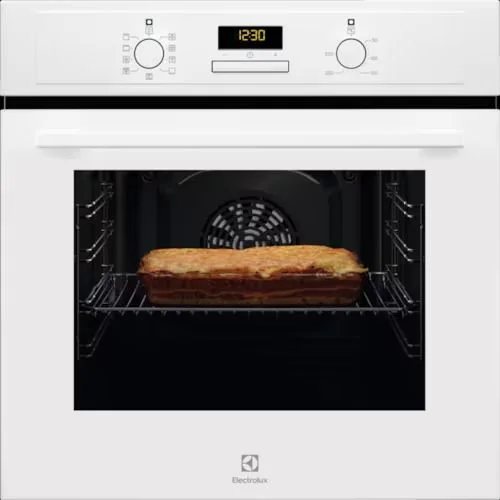 Духовой шкаф Electrolux EOF3H40BW (SurroundCook 600 / 65 л / до 275°C / Белый, стекло+эмаль / AquaClean / боковые. напр.)-0