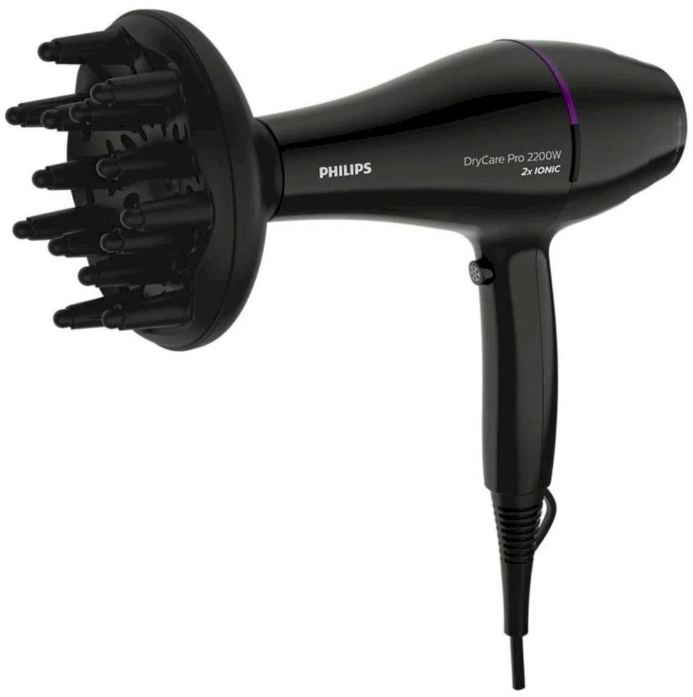 Фен Philips BHD274/00 (полноразмерный / 2200 Вт / 3 режима / холодный воздух / шнур - 2 м / AC мотор/ диффузор)-2