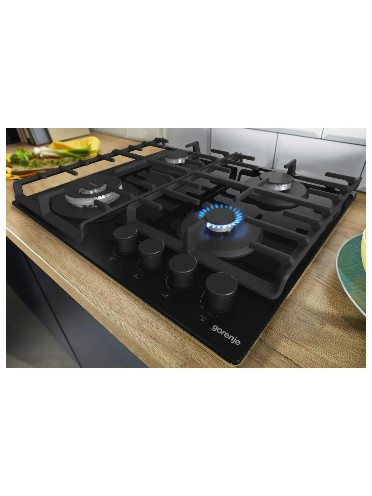 Поверхность газовая Gorenje GTW642SYB (Simplicity 2.1 / черный / закаленное стекло / чугун / WOK)-9