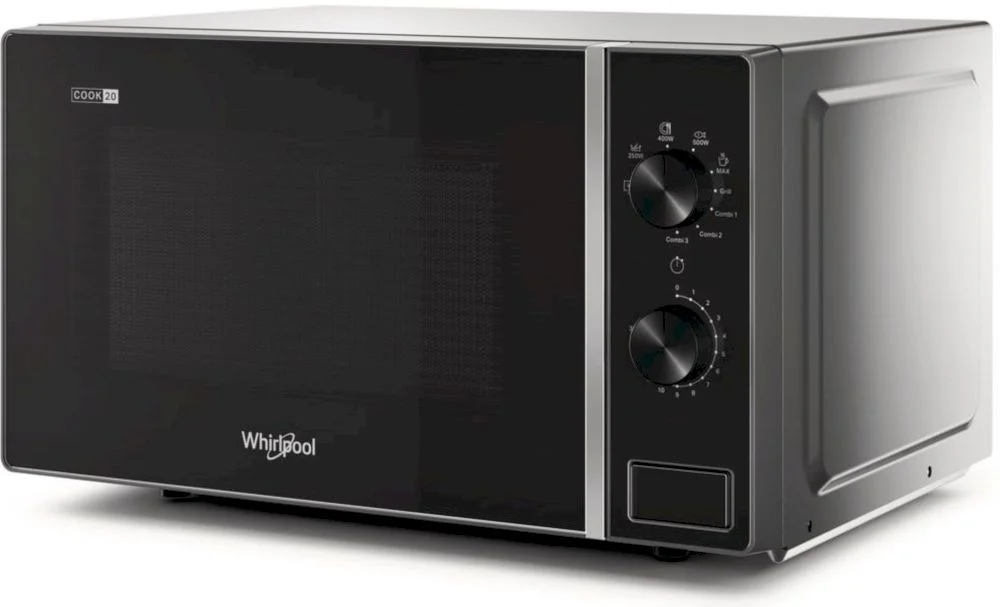 Микроволновая печь Whirlpool MWP 103 B (20 л, 700 Вт, переключатели поворотный механизм, гриль, черный)-1