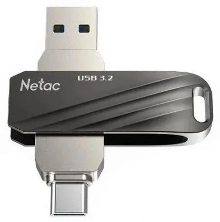 Память USB3.2+TypeC Dual Flash Drive 128Gb Netac US11 /NT03US11C-128G-32BK/-0