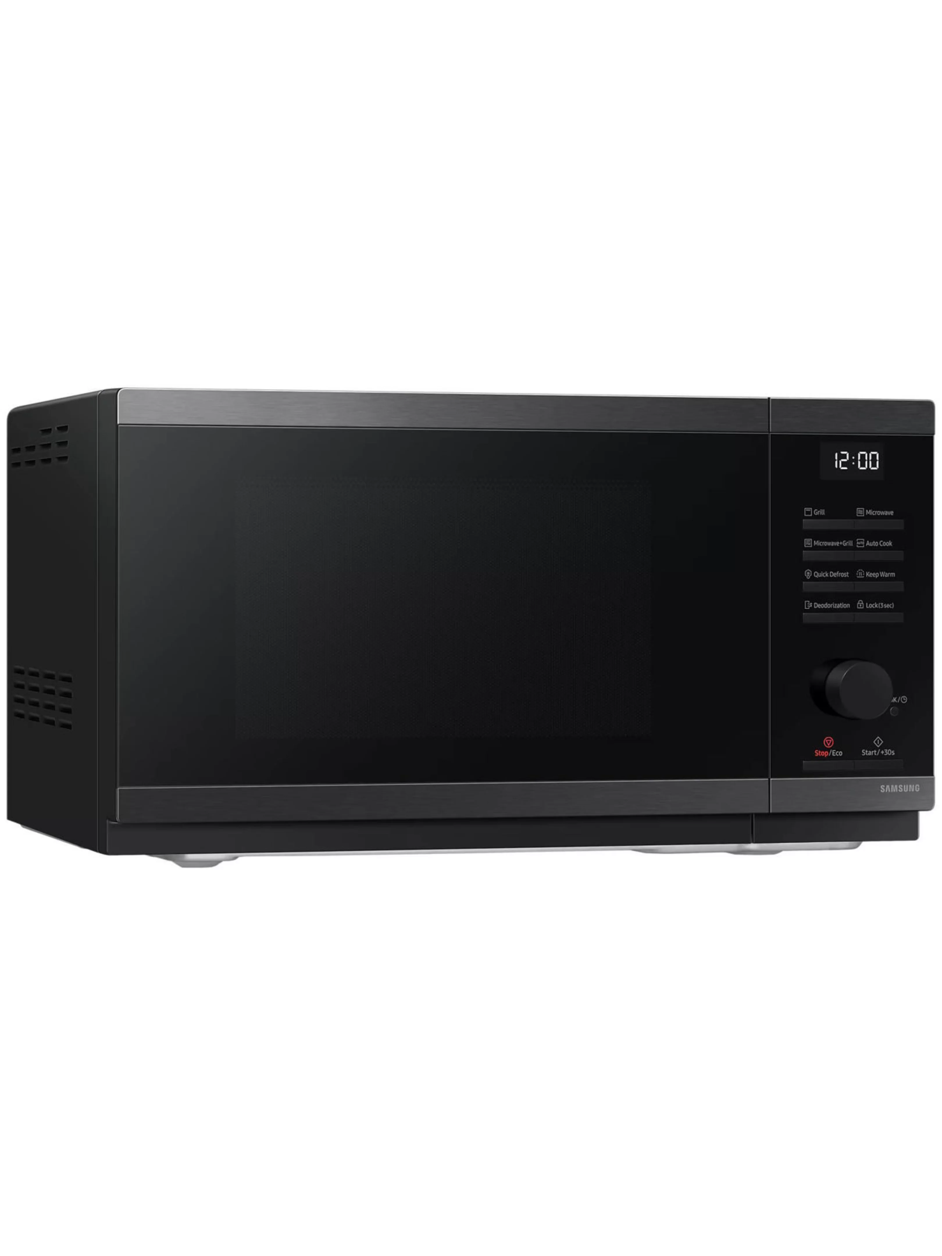 Микроволновая печь Samsung MG23DG4524AGE2 (23 л, 800 Вт, переключатели поворотный механизм, кнопки, гриль 1150 Вт, дисплей, черный)-1