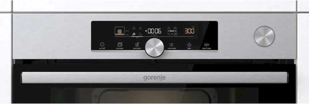 Духовой шкаф с добавлением пара Gorenje BSA6747A04X (Advanced / 77 л / до 300 °C / Чёрный, стекло / CataClean / Per.Grill / телескоп. напр. (x2) / A+-8