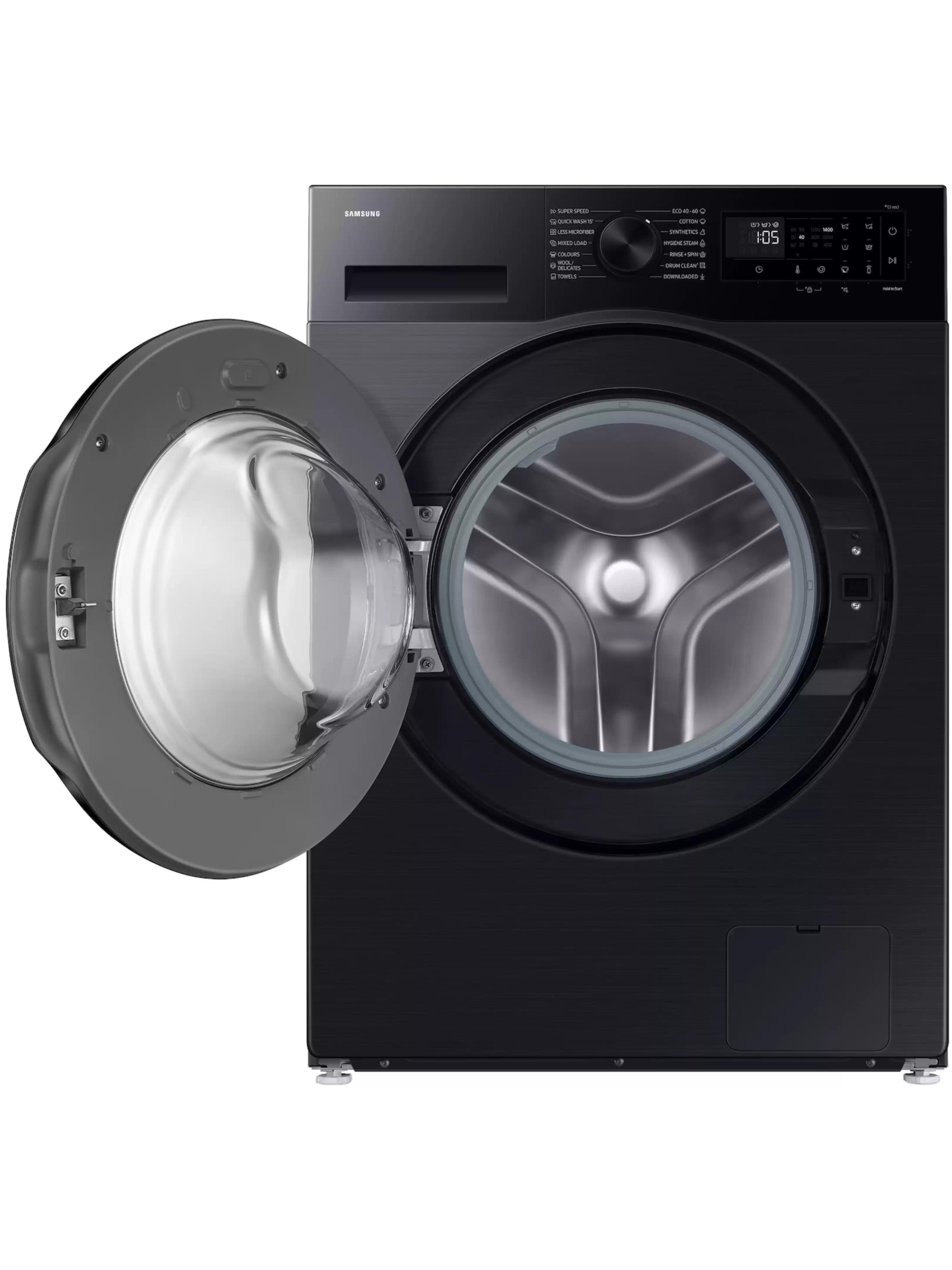 Стиральная машина Samsung WW90DG5G34AB (48см / 9кг / 1400об / пар / Wi-Fi / мотор - Digital Inverter / A+++ / Черный)-3