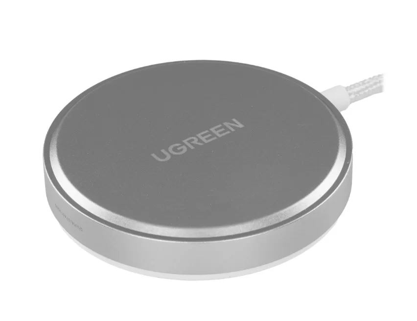 Беспроводное зарядное устройство UGREEN W703 (15W, MagSafe) серый-0