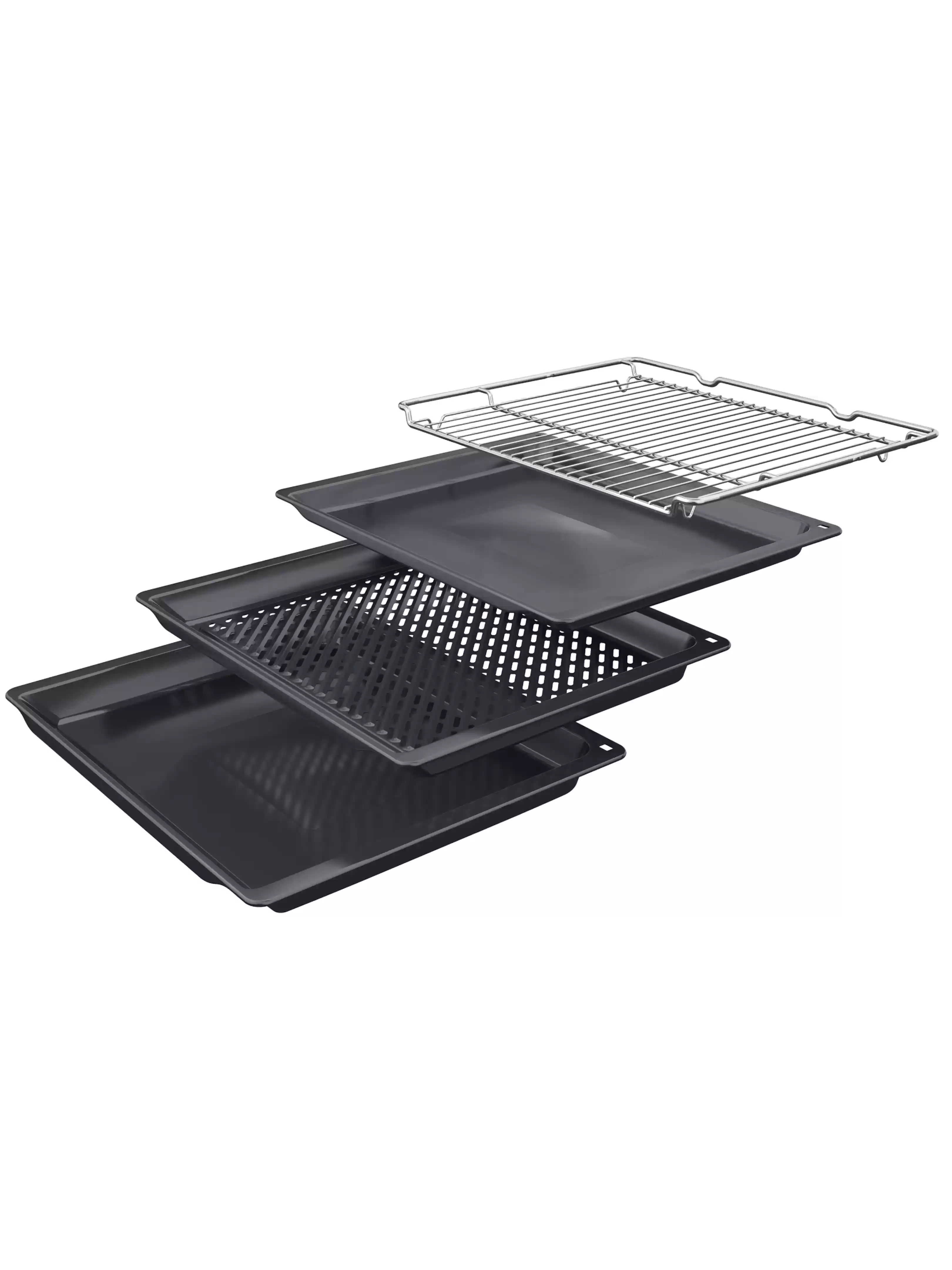 Духовой шкаф Bosch HBG278EB3 (Serie6 / 71 л / до 275 °C / чёрное стекло / Гриль / Съемные напр / Пиролиз / AutoPilot 10 / SoftClose / A)-4