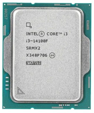 Процессор Intel Core i3-14100F Tray без кулера Raptor Lake Refresh 3.5(4.7) ГГц /4core/ 12Мб /110Вт s.1700 CM8071505092207-0
