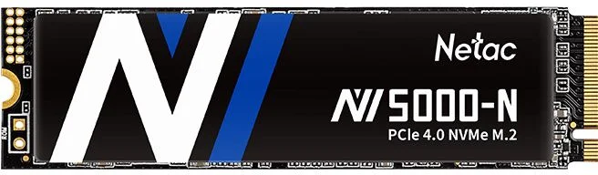Жесткий диск SSD M.2 1 ТБ Netac NV5000-N NVMe PCI-E 4.0 x4, TLC, R4800/W4600 МБ/с, 2280, 640 TBW (NT01NV5000-1T0-E4X)-0