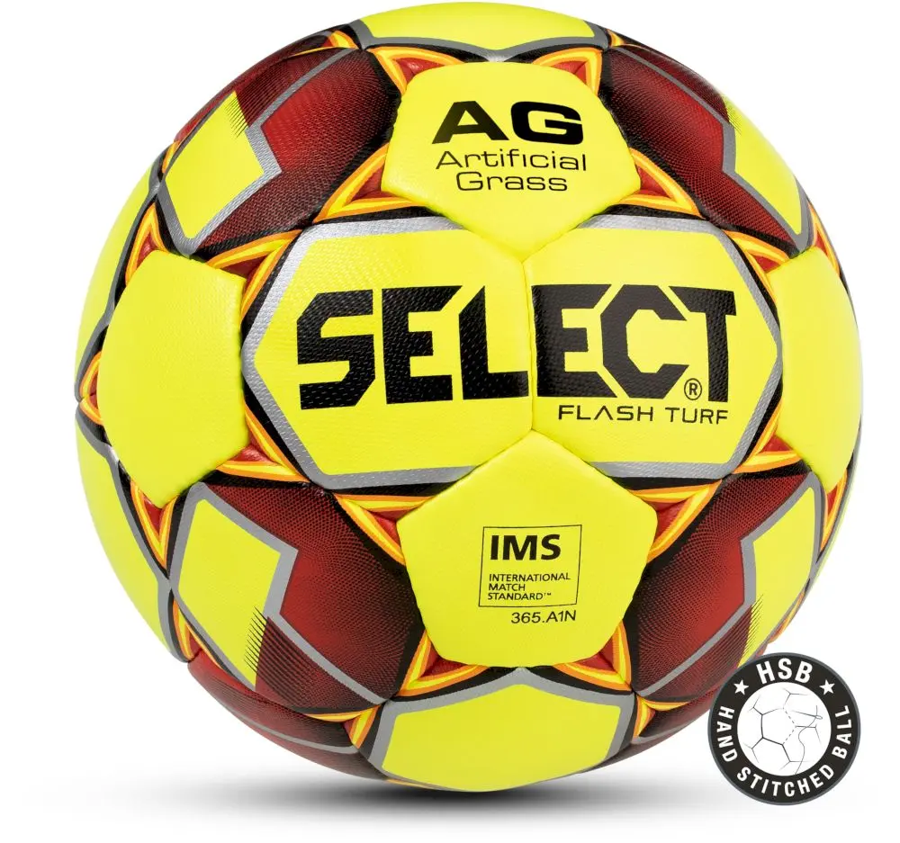 Мяч футбольный Select Flash Turf v23 FIFA Basic (IMS) yellow-orange (размер 4)-0