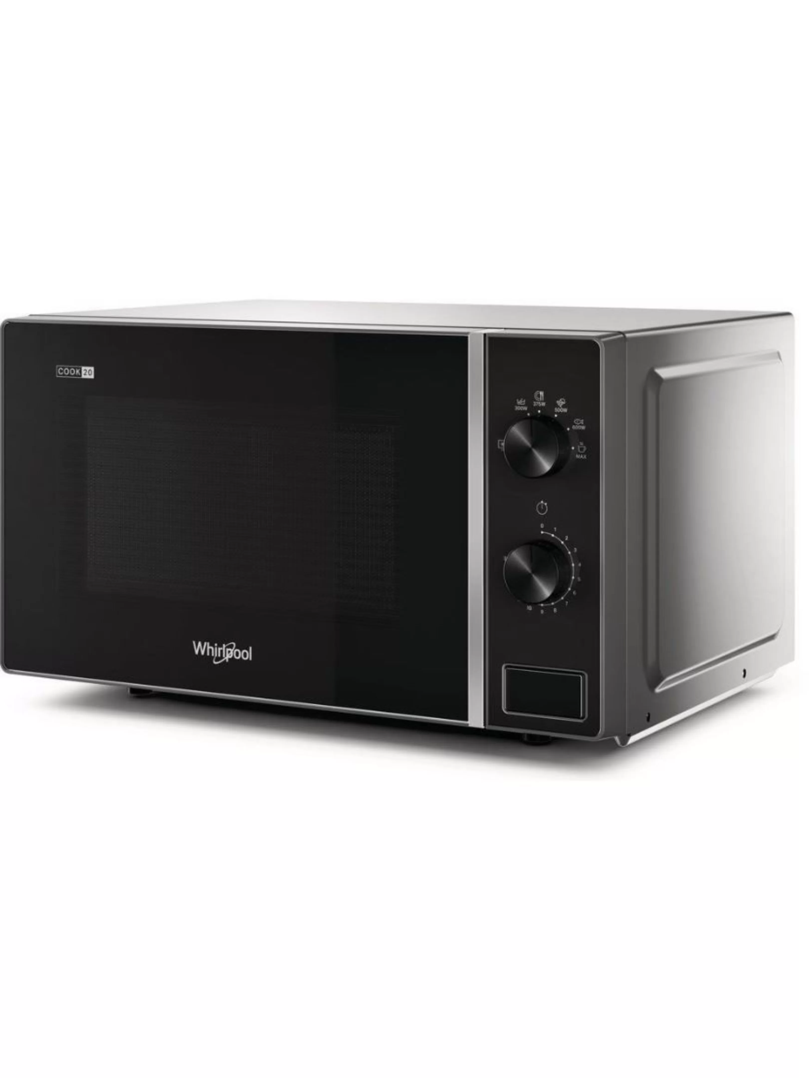 Микроволновая печь Whirlpool MWP 101 B (20 л, 700 Вт, переключатели поворотный механизм, черный)-1