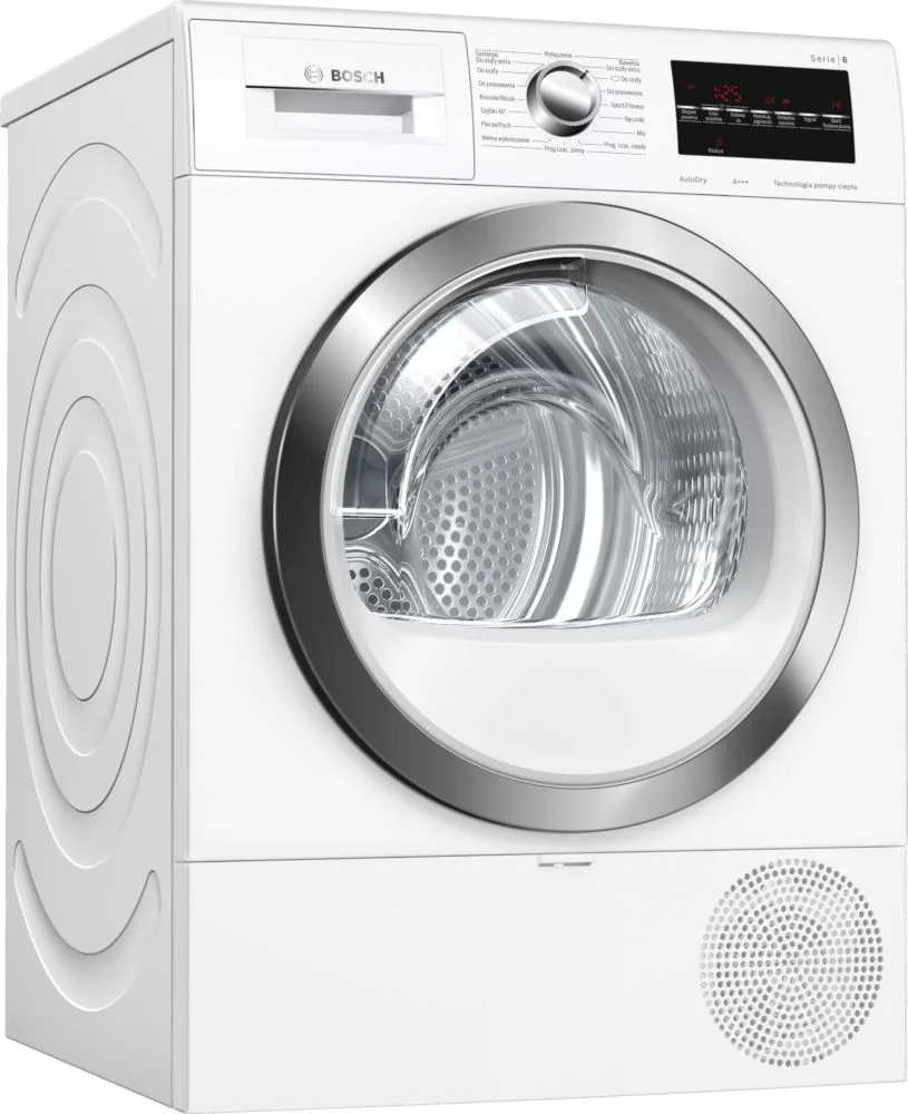 Сушильная машина с тепловым насосом Bosch WTR87TW0PL (Serie6 / 61,3см / 8кг / TouchControl / AutoDry / AntiVibration Design / А++)-0