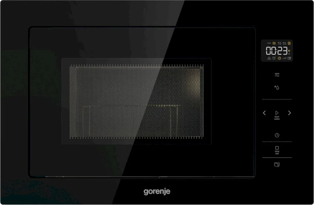 Микроволновая печь встраиваемая Gorenje BM251SG2BG (Superior / Чёрная / 25 литров / ширина - 59,5 см / 900 Вт / Гриль 1000 Вт / AquaClean)-0