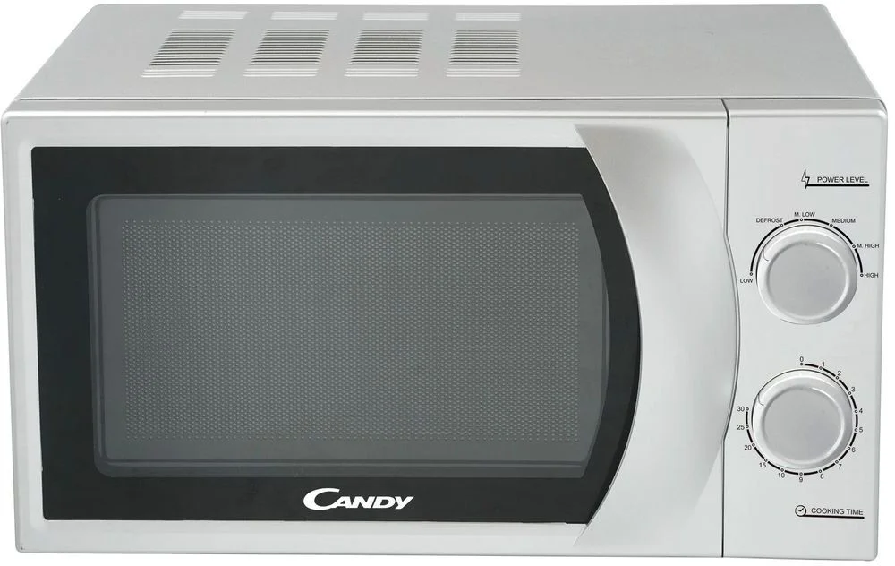 Микроволновая печь Candy CPMW 2070S (20 л, 700 Вт, переключатели поворотный механизм, серебристый)-0