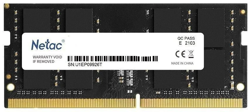 Память DDR4 SODIMM  8Gb 3200MHz Netac Basic  NTBSD4N32SP-08-0