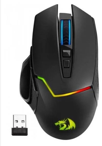 Беспроводная игровая мышь Redragon Mirage Pro, (Радиоканал/8000 dpi), Черная-0