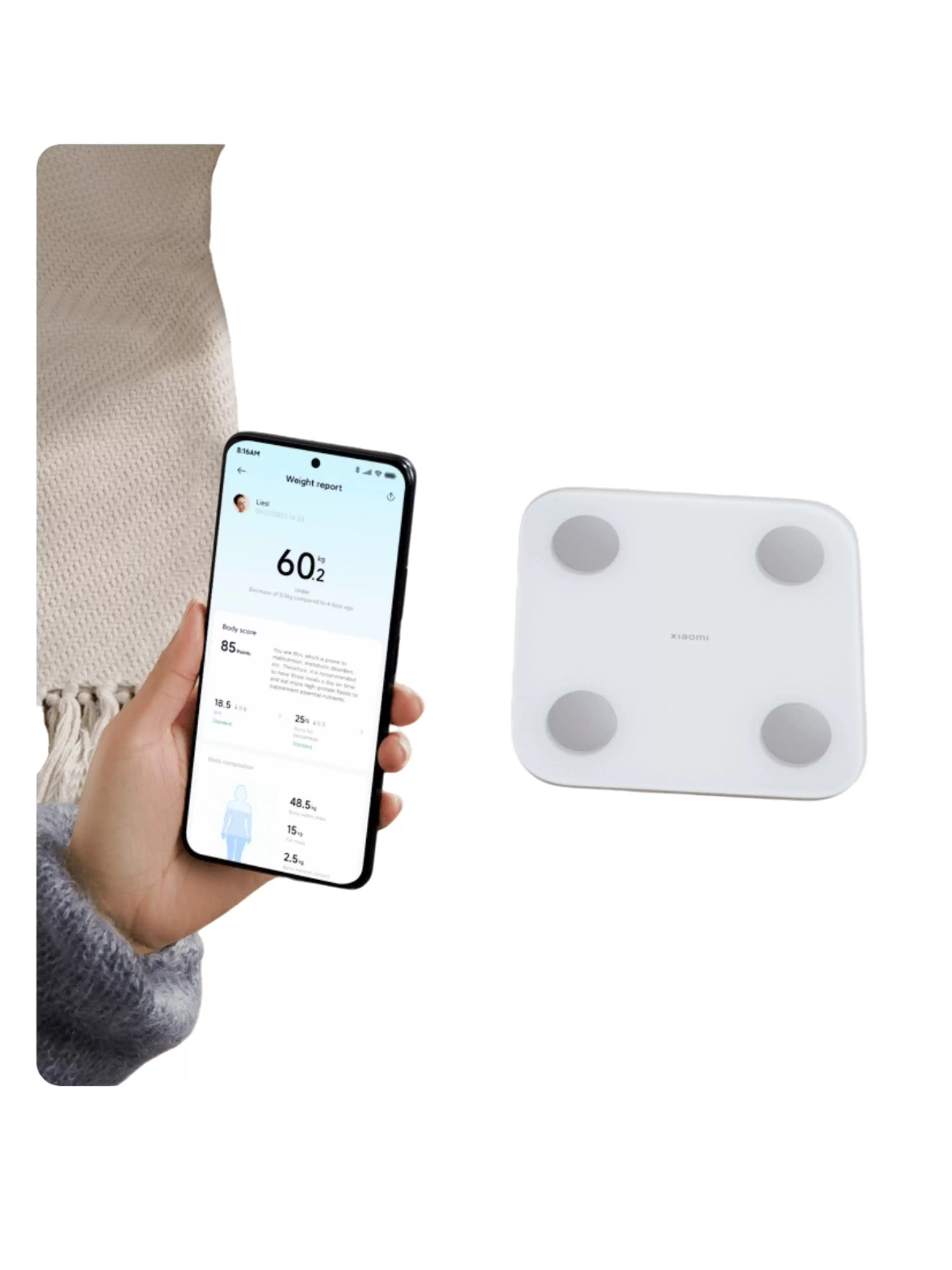 Весы напольные Xiaomi Body Composition Scale S400 (BHR7793GL)-2